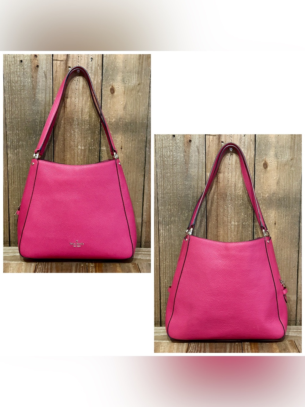 Kate Spade. 5 Piece: Leila Bag & Free Wristlet, Glasses & Case, Scarf & Dust Bag - Picture 3 of 16